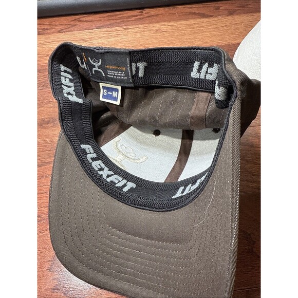 Men’s Hooey Brown Pinstriped Stretch Fitted Hat Size S-M - Picture 4 of 4